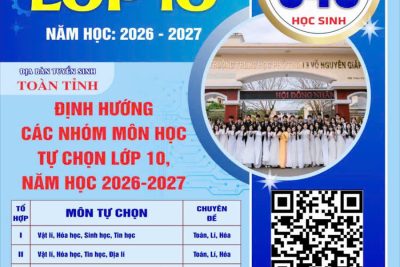 THÔNG BÁO TUYỂN SINH VÀO LỚP 10